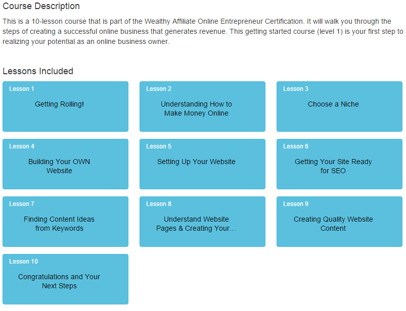 Level One Certification Course -Free