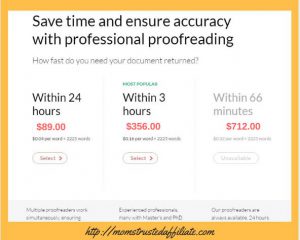 cost of human proofreader